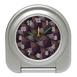 Zigzag Motif Design Travel Alarm Clock