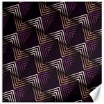 Zigzag Motif Design Canvas 16  x 16 