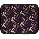 Zigzag Motif Design Double Sided Fleece Blanket (Mini) 