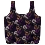 Zigzag Motif Design Full Print Recycle Bag (XL)