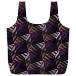 Zigzag Motif Design Full Print Recycle Bag (XXXL)