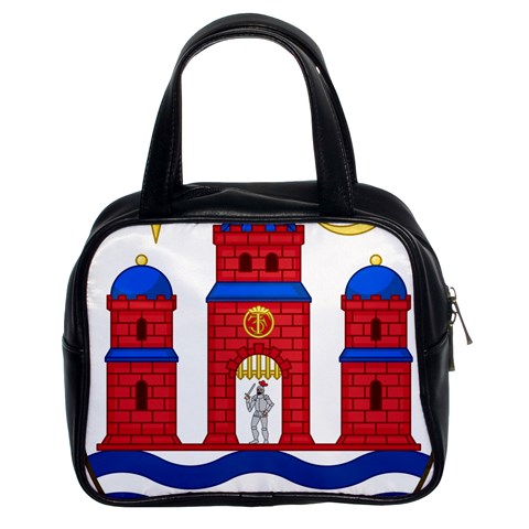 Lesser Coat of Arms of Copenhagen Classic Handbag (Two Sides) from ArtsNow.com Front