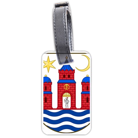 Lesser Coat of Arms of Copenhagen Luggage Tag (one side) from ArtsNow.com Front