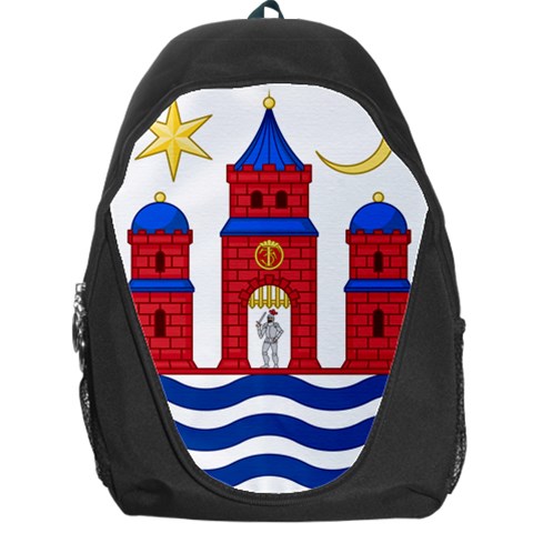 Lesser Coat of Arms of Copenhagen Backpack Bag from ArtsNow.com Front