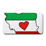 Heart Flag Map of Iran  Medium Bar Mats