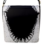 Shark Jaws Flap Closure Messenger Bag (S)