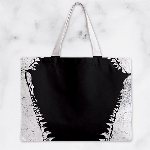Shark Jaws Zipper Mini Tote Bag from ArtsNow.com Front