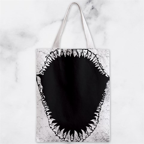 Shark Jaws Zipper Classic Tote Bag from ArtsNow.com Front