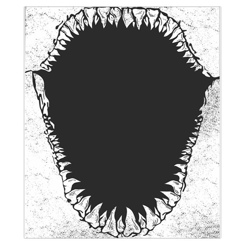 Shark Jaws Drawstring Pouch (XS) from ArtsNow.com Back