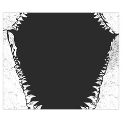 Shark Jaws Zipper Medium Tote Bag from ArtsNow.com Back