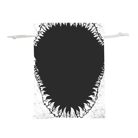 Shark Jaws Lightweight Drawstring Pouch (L) from ArtsNow.com Front