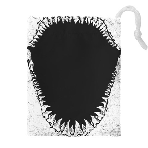 Shark Jaws Drawstring Pouch (4XL) from ArtsNow.com Front