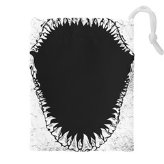 Shark Jaws Drawstring Pouch (4XL) from ArtsNow.com Front