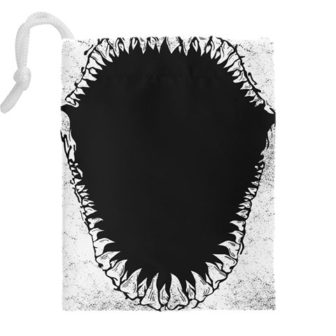 Shark Jaws Drawstring Pouch (4XL) from ArtsNow.com Back
