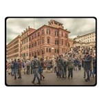 Piazza Di Spagna, Rome Italy Double Sided Fleece Blanket (Small) 