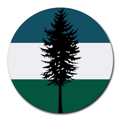 Flag of Cascadia  Round Mousepads from ArtsNow.com Front