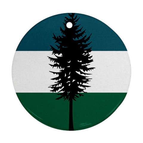 Flag of Cascadia  Ornament (Round) from ArtsNow.com Front