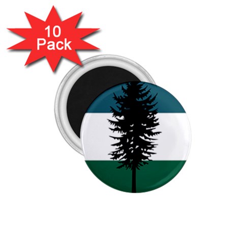 Flag of Cascadia  1.75  Magnets (10 pack)  from ArtsNow.com Front
