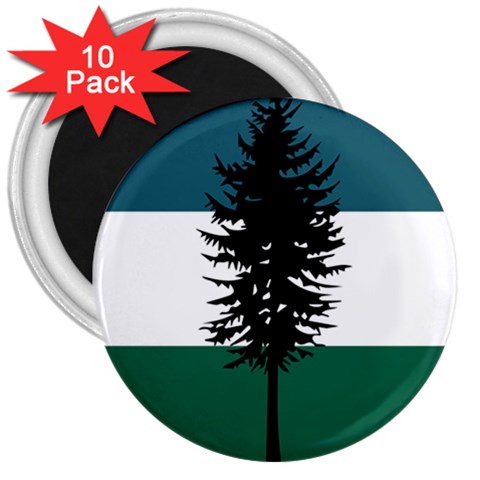 Flag of Cascadia  3  Magnets (10 pack)  from ArtsNow.com Front