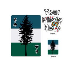 Flag of Cascadia  Playing Cards 54 Designs (Mini) from ArtsNow.com Front - Club6