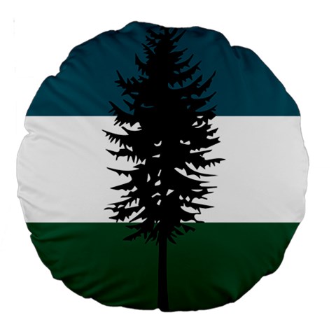 Flag of Cascadia  Large 18  Premium Round Cushions from ArtsNow.com Front