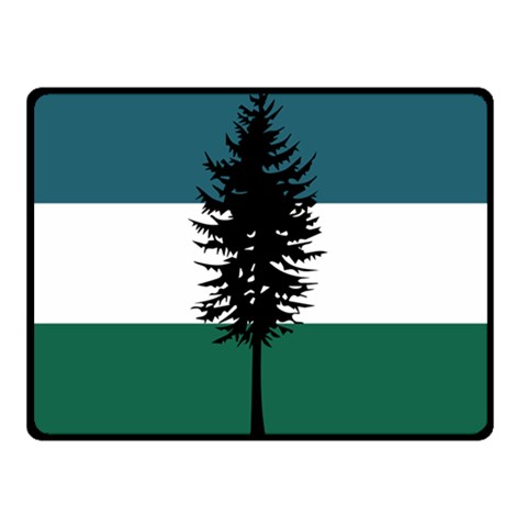 Flag of Cascadia  Double Sided Fleece Blanket (Small)  from ArtsNow.com 45 x34  Blanket Front