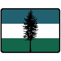 Flag of Cascadia  Double Sided Fleece Blanket (Large)  from ArtsNow.com 80 x60  Blanket Front