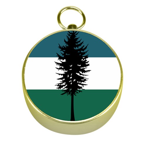 Flag of Cascadia  Gold Compasses from ArtsNow.com Front