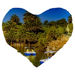 Parque Rodo Park, Montevideo, Uruguay Large 19  Premium Heart Shape Cushions from ArtsNow.com Back