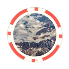Andes Mountains Aerial View, Chile Poker Chip Card Guard (10 pack) from ArtsNow.com Front