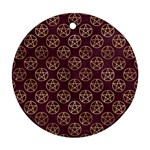 Golden Pentagram Ornament (Round)