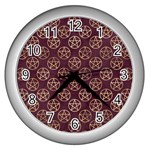 Golden Pentagram Wall Clock (Silver)