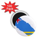 Flag Map of Aruba 1.75  Magnets (100 pack) 