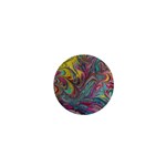 Abstract marbling 1  Mini Buttons