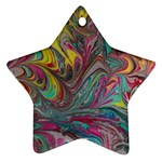 Abstract marbling Ornament (Star)