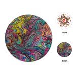 Abstract marbling Playing Cards Single Design (Round)