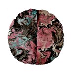 Marbling Collage Standard 15  Premium Flano Round Cushions