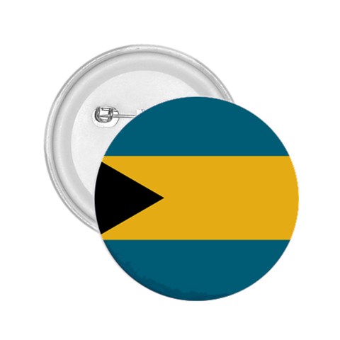 Flag of the Bahamas 2.25  Buttons from ArtsNow.com Front