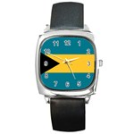 Flag of the Bahamas Square Metal Watch
