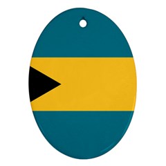 Flag of the Bahamas Oval Ornament (Two Sides) from ArtsNow.com Back