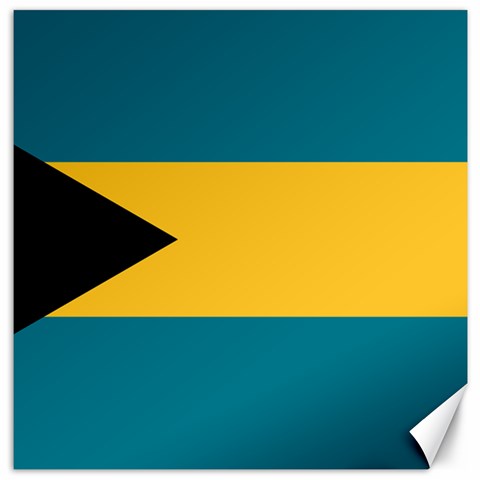 Flag of the Bahamas Canvas 20  x 20  from ArtsNow.com 19 x19.27  Canvas - 1