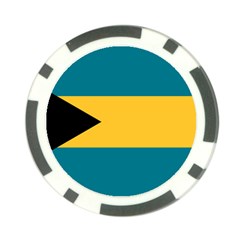 Flag of the Bahamas Poker Chip Card Guard from ArtsNow.com Back