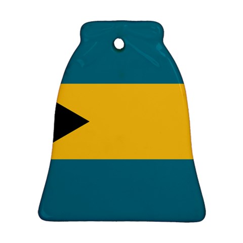 Flag of the Bahamas Ornament (Bell) from ArtsNow.com Front