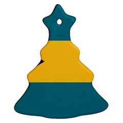 Flag of the Bahamas Christmas Tree Ornament (Two Sides) from ArtsNow.com Back