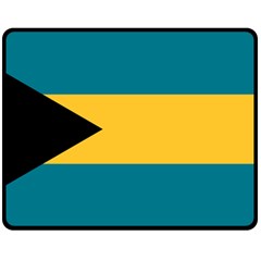 Flag of the Bahamas Double Sided Fleece Blanket (Medium)  from ArtsNow.com 58.8 x47.4  Blanket Back