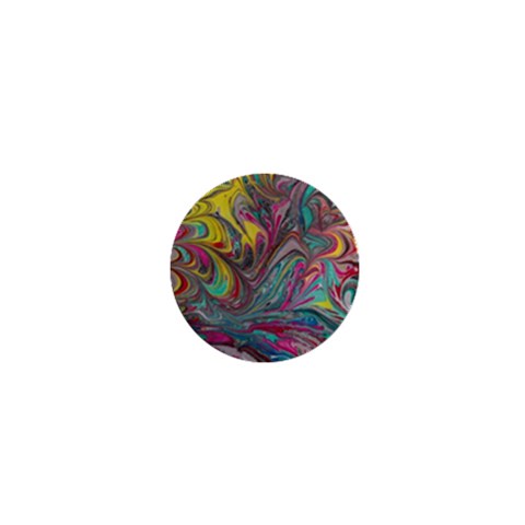 Abstract marbling swirls 1  Mini Buttons from ArtsNow.com Front