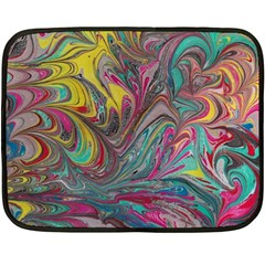 Abstract marbling swirls Double Sided Fleece Blanket (Mini)  from ArtsNow.com 35 x27  Blanket Front