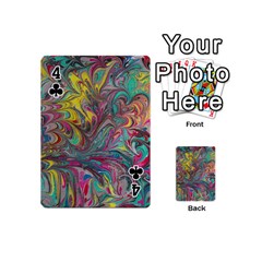 Abstract marbling swirls Playing Cards 54 Designs (Mini) from ArtsNow.com Front - Club4