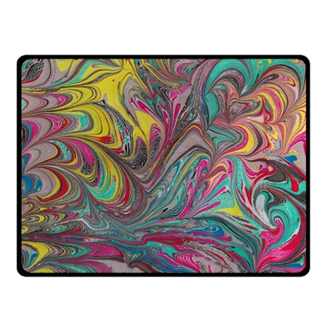 Abstract marbling swirls Double Sided Fleece Blanket (Small)  from ArtsNow.com 45 x34  Blanket Front
