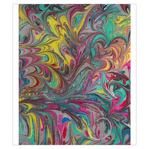 Abstract marbling swirls Drawstring Pouch (Small) from ArtsNow.com Front